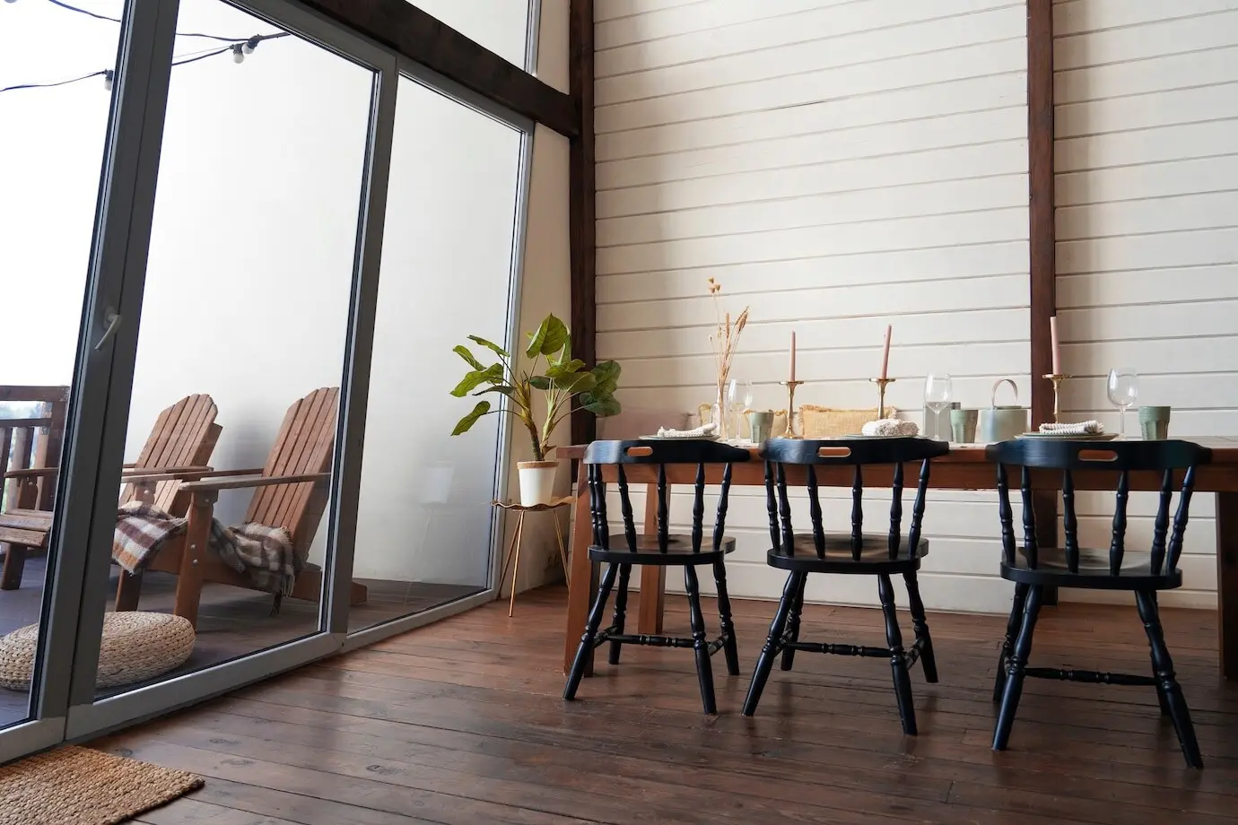 Hintergrund eines Essbereichs für Zoom-Anrufe